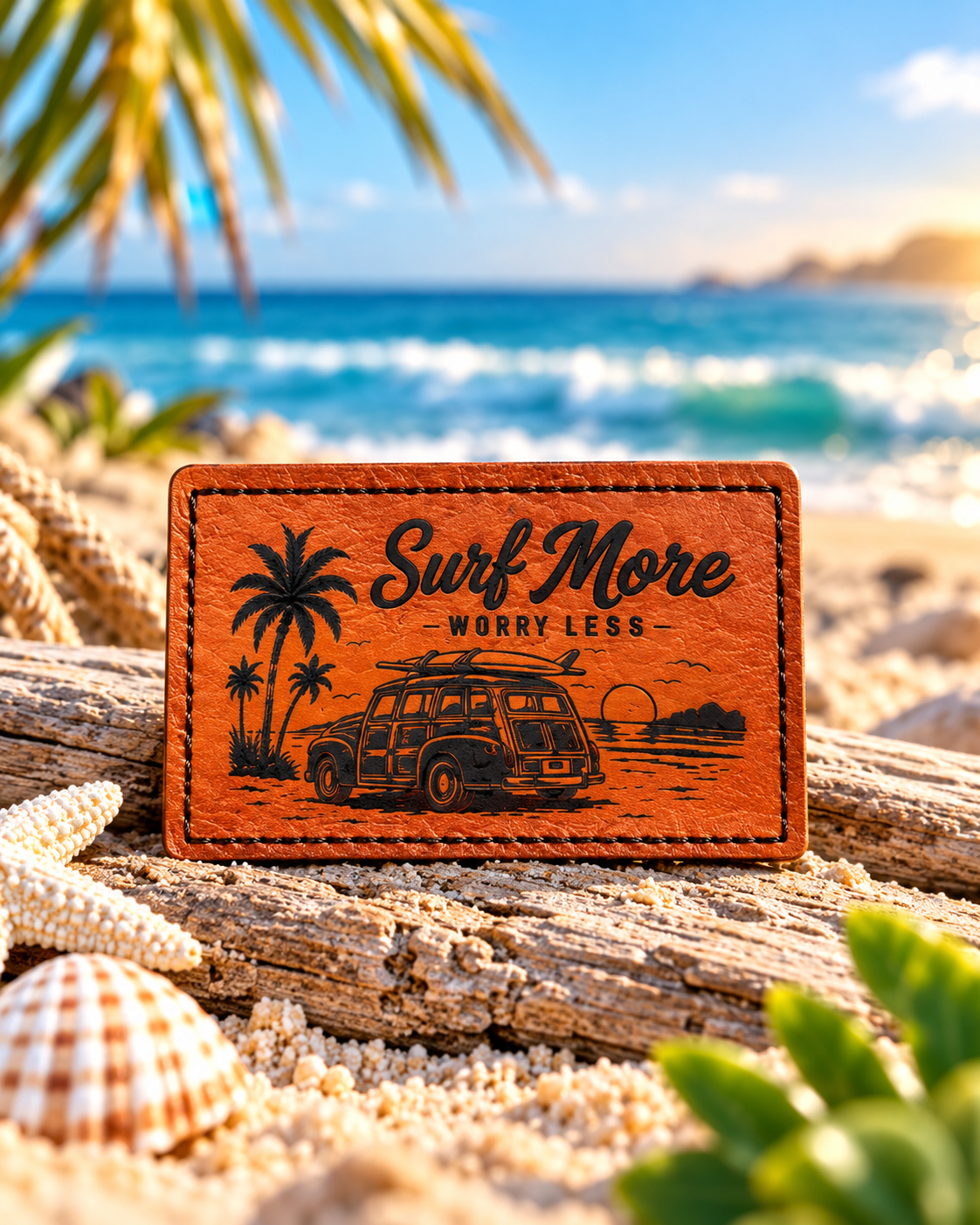 Surf More – Worry Less Coastal Patch