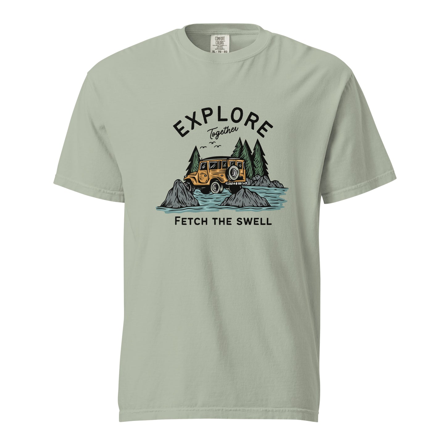 Unisex T-Shirt-Jeep-Mountain